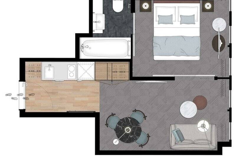 آپارتمان 1 خوابه, Adina Apartment Hotel Munich