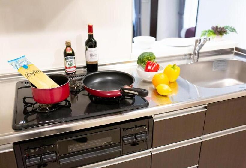 آپارتمان 1 خوابه با بالکن, Bon Condominium Umeda