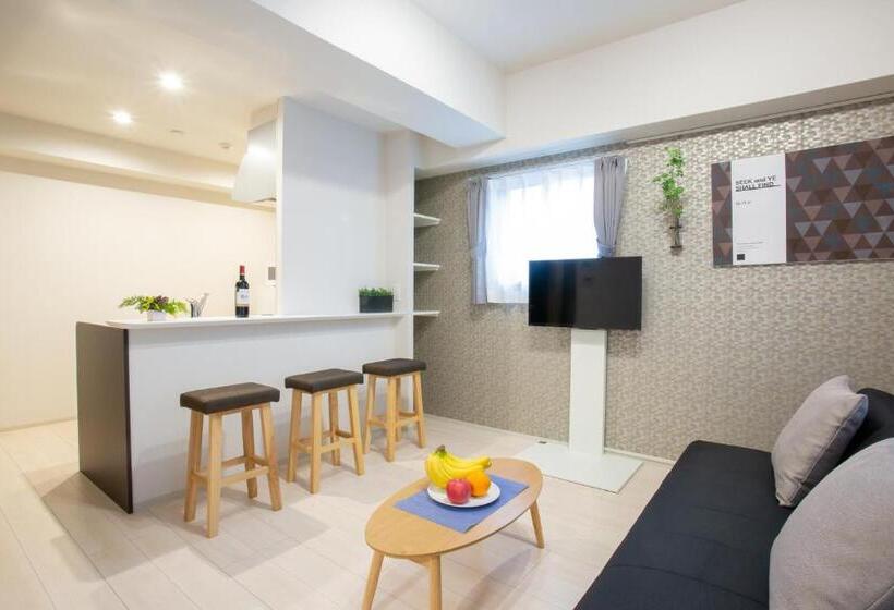 آپارتمان 1 خوابه با بالکن, Bon Condominium Umeda