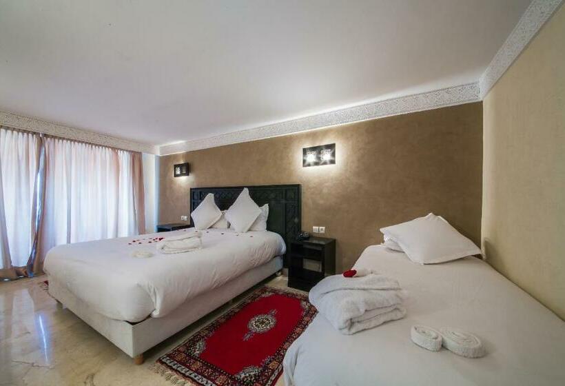 اتاق استاندارد سه تخته با چشم‌انداز باغ, Zalagh Kasbah Hotel & Spa