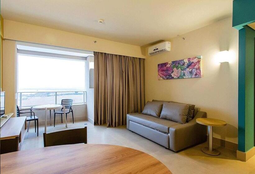 آپارتمان 1 خوابه با چشم‌انداز استخر, Enjoy Solar Das águas Park Resort