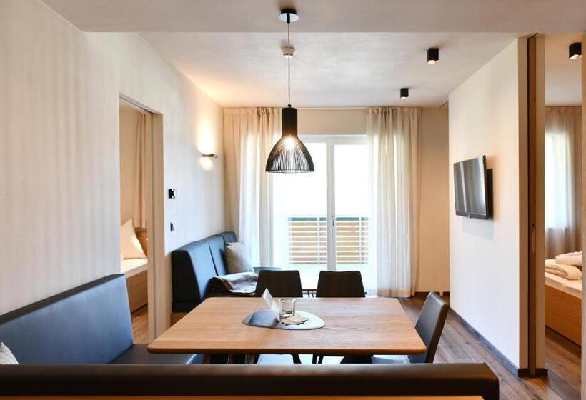 آپارتمان 1 خوابه با چشم‌انداز, Apparthotel Gartenresidence Nalserhof