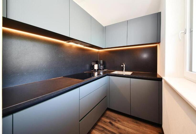 آپارتمان 1 خوابه با چشم‌انداز استخر, Apparthotel Gartenresidence Nalserhof