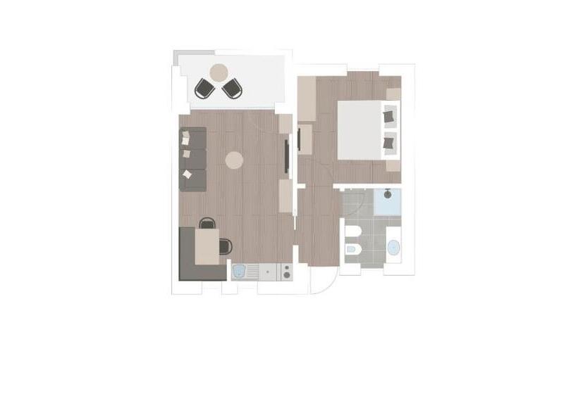 آپارتمان 1 خوابه با چشم‌انداز, Lamonte Premium Apartments By Feuerstein