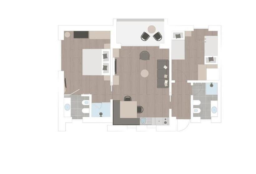 آپارتمان 1 خوابه با چشم‌انداز, Lamonte Premium Apartments By Feuerstein