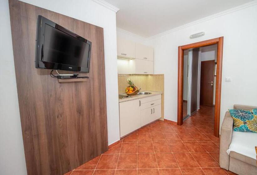 آپارتمان 1 خوابه با چشم‌انداز جانبی دریا, Guest House Medin