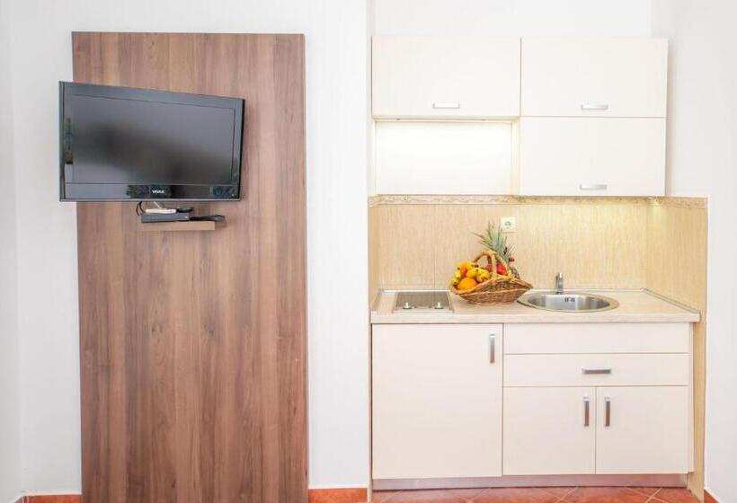 آپارتمان 1 خوابه با چشم‌انداز جانبی دریا, Guest House Medin