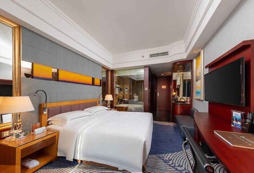 اتاق لوکس با چشم‌انداز شهر, Zhuhai Charming Holiday Hotel Free Welcome Fruit Plate