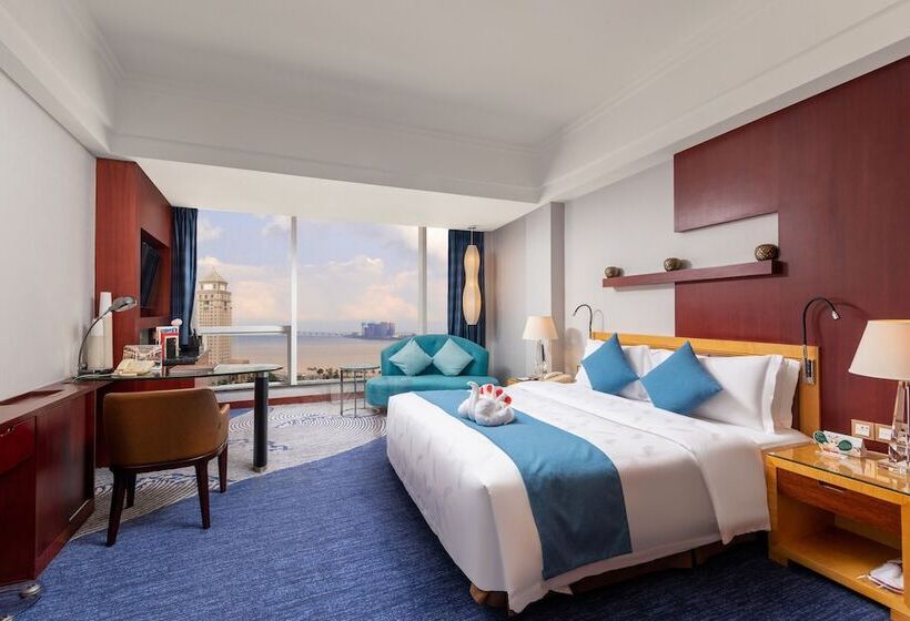 اتاق سوپریور با چشم‌انداز دریا, Zhuhai Charming Holiday Hotel Free Welcome Fruit Plate