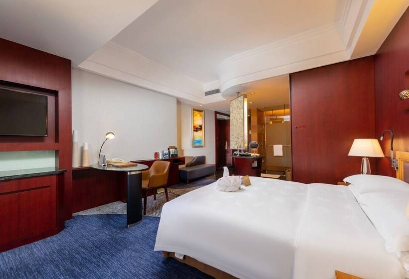 اتاق لوکس با چشم‌انداز دریا, Zhuhai Charming Holiday Hotel Free Welcome Fruit Plate