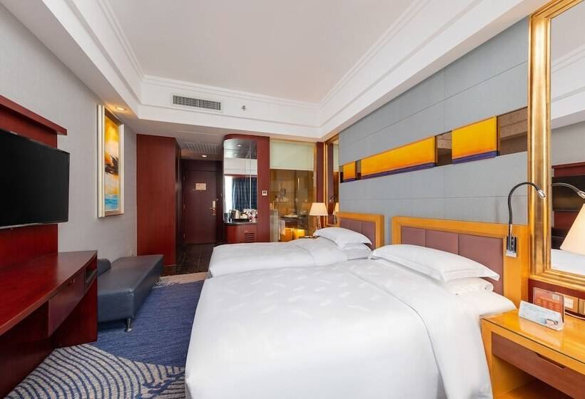 اتاق لوکس با چشم‌انداز شهر, Zhuhai Charming Holiday Hotel Free Welcome Fruit Plate