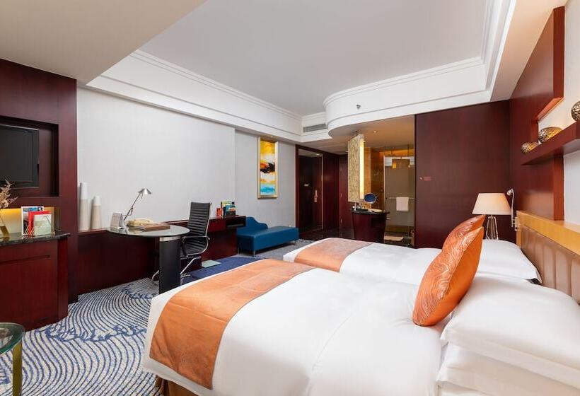 اتاق لوکس با چشم‌انداز دریا, Zhuhai Charming Holiday Hotel Free Welcome Fruit Plate