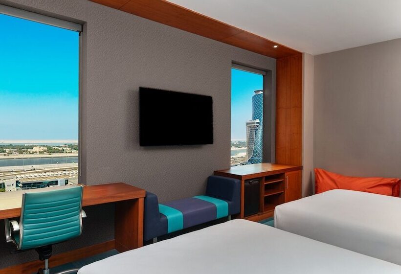 اتاق استاندارد با 2 تخت دوبل, Aloft Abu Dhabi