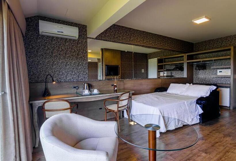 חדר דלוקס עם מיטת קינג, Villa Bella Hotel & Spa Gramado