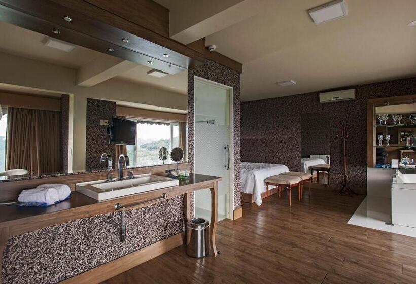 חדר דלוקס עם מיטת קינג, Villa Bella Hotel & Spa Gramado