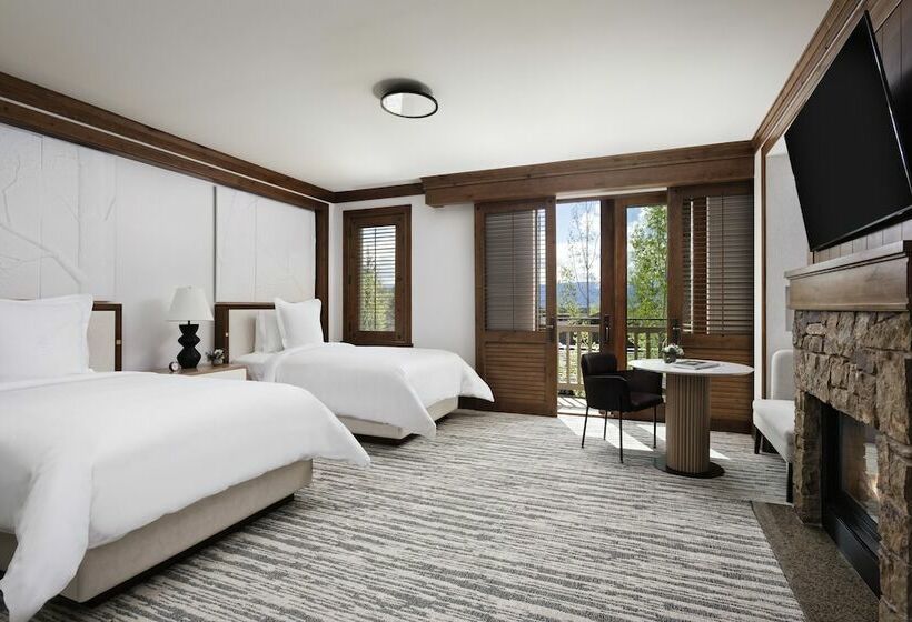 带2个双人床的标准工作室, Four Seasons Resort Jackson Hole