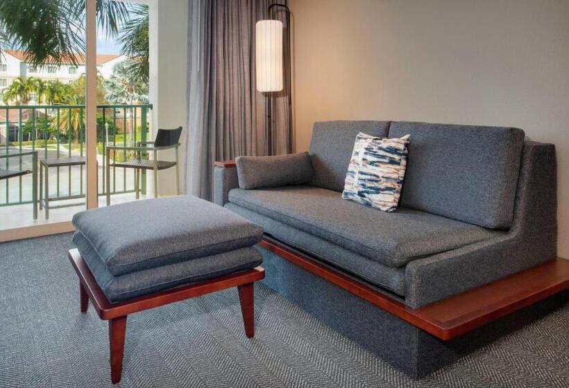 اتاق استاندارد با تخت بزرگ, Courtyard Fort Lauderdale Sw Miramar