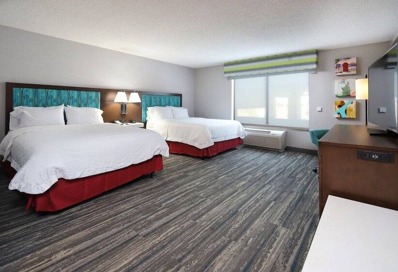 带2个双人床的标准工作室, Hampton Inn & Suites Tucson East/williams Center