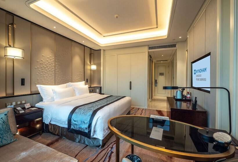 اتاق لوکس با چشم‌انداز شهر, Wyndham Qingdao