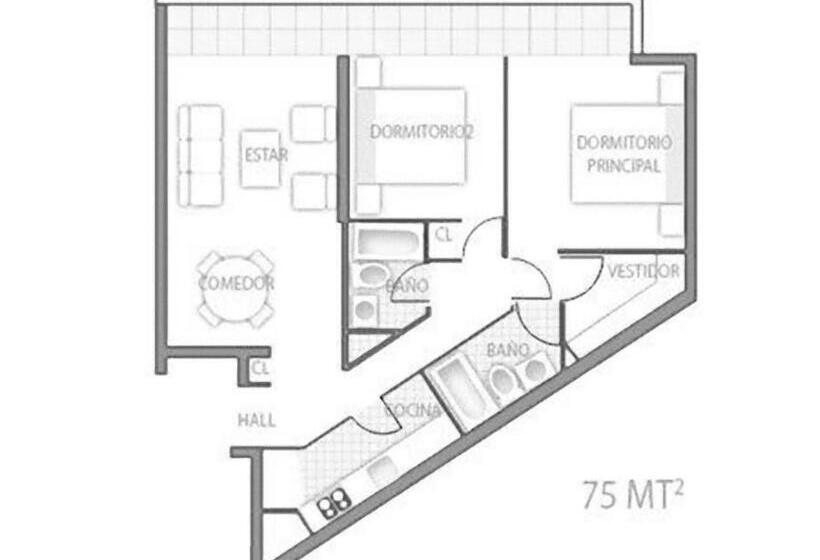 آپارتمان 2 خوابه, Versalles Suites