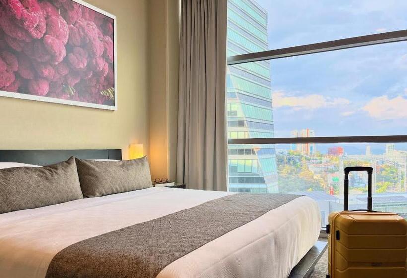 اتاق لوکس با تخت بزرگ, Stadia Suites Mexico City Santa Fe