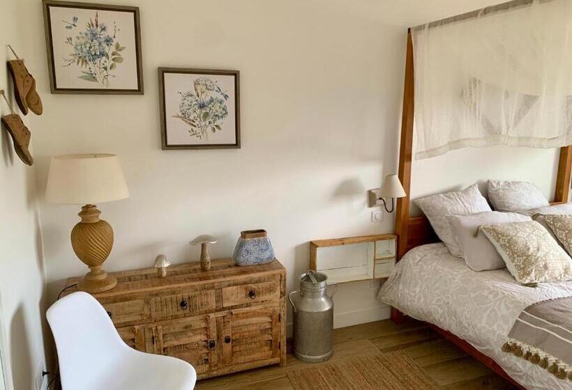 اتاق لوکس با بالکن, Maison D Hôtes De Charme Le Clos De La Fontaine Piscine & Spa