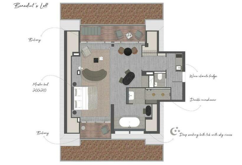 1 Bedroom Penthouse Apartment, Boutique Hotel Benedict Noordwijk