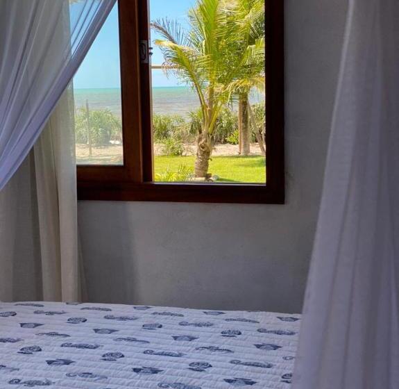 اتاق استاندارد با بالکن و چشم‌انداز دریا, Villa Do Sossego   Caraíva