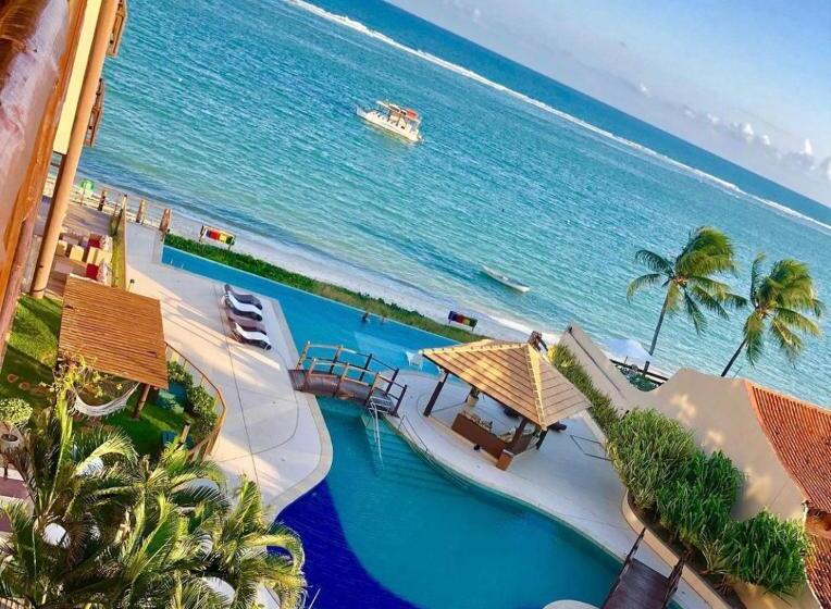آپارتمان 1 خوابه با چشم‌انداز استخر, Barra Bali Apartamento 06   Paraíso à Beira Mar