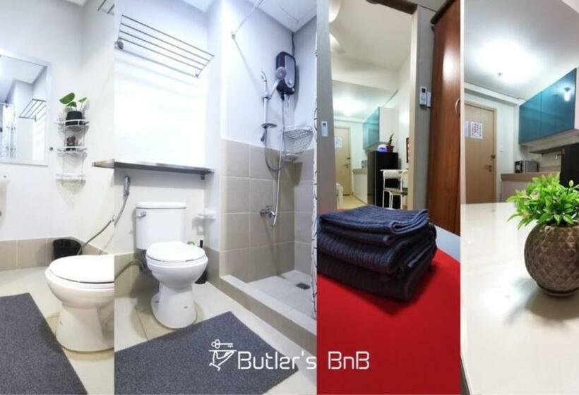 اتاق لوکس با بالکن, Butler S Bnb @ Trees Residences Qc Phil