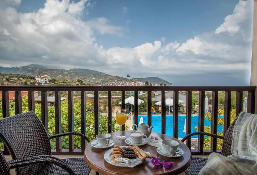 آپارتمان 1 خوابه با چشم‌انداز جانبی دریا, Skopelos Holidays Hotel & Spa