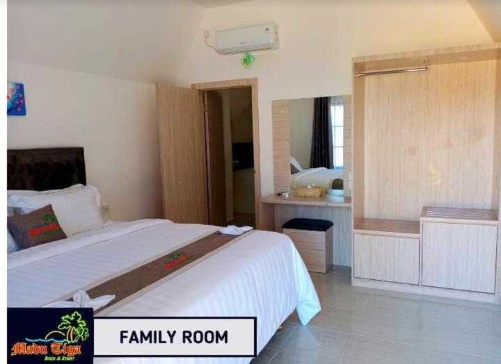 اتاق خانوادگی با چشم‌انداز باغ, Madu Tiga Beach And Resort