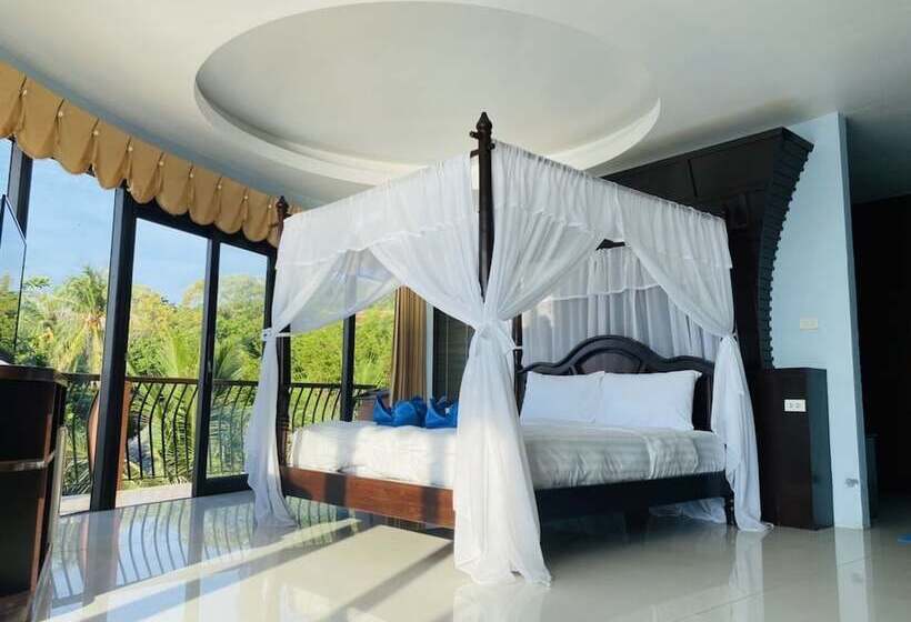 اتاق استاندارد با چشم‌انداز دریا, Koh Tao Regal Resort   Sha Plus
