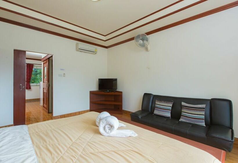 آپارتمان 1 خوابه با بالکن, Patong Rai Rom Yen Resort Sha