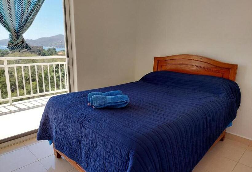 آپارتمان 1 خوابه با چشم‌انداز دریا, Sunset House Zihuatanejo