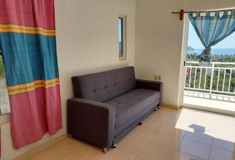 آپارتمان 1 خوابه با چشم‌انداز دریا, Sunset House Zihuatanejo