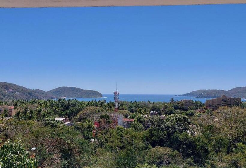 آپارتمان 1 خوابه با چشم‌انداز دریا, Sunset House Zihuatanejo