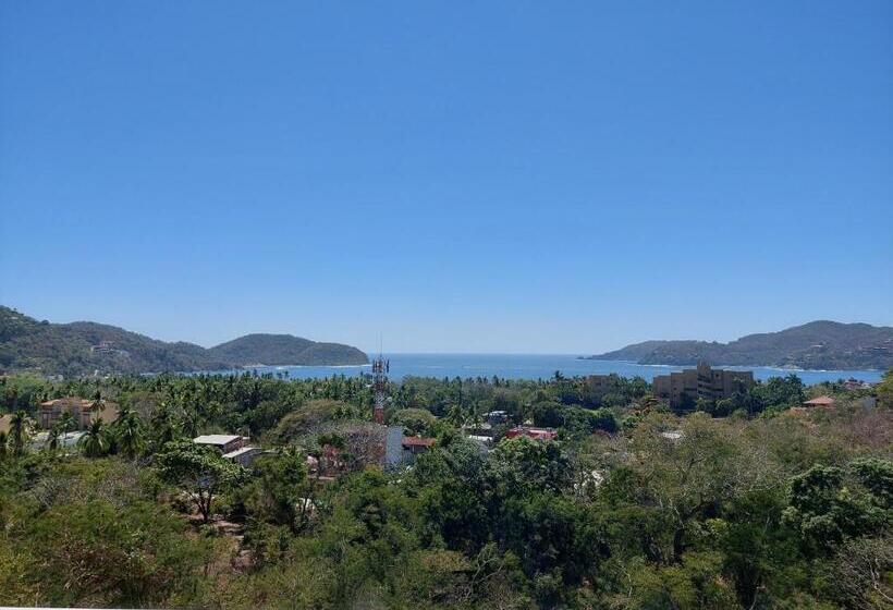 آپارتمان 1 خوابه با چشم‌انداز دریا, Sunset House Zihuatanejo