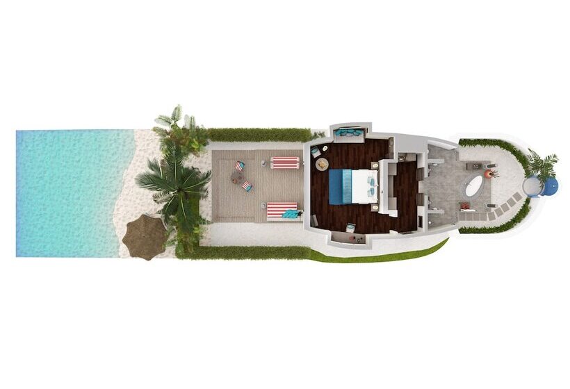 ویلای 1 خوابه, Anantara Dhigu Maldives Resort   Complimentary Round Trip Transportation For Minimum Stay Of 3 Night