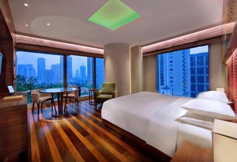 اتاق استاندارد با تخت بزرگ, Andaz Xintiandi, Shanghai, By Hyatt