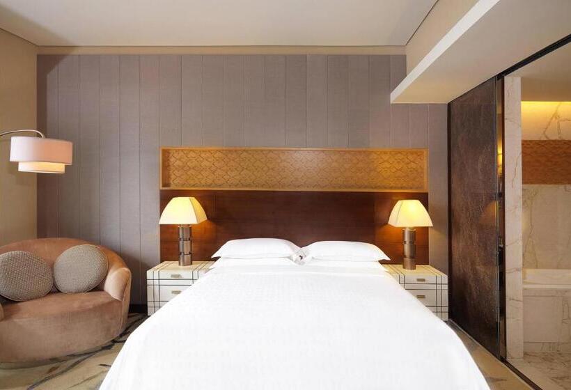 اتاق دلوکس با تخت کینگ و چشم‌انداز شهر, Sheraton Xi An North City