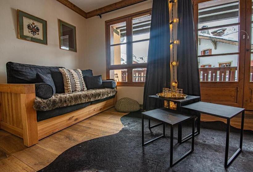 آپارتمان 1 خوابه با چشم‌انداز, Arc 1950 Appartement Skis Aux Pieds