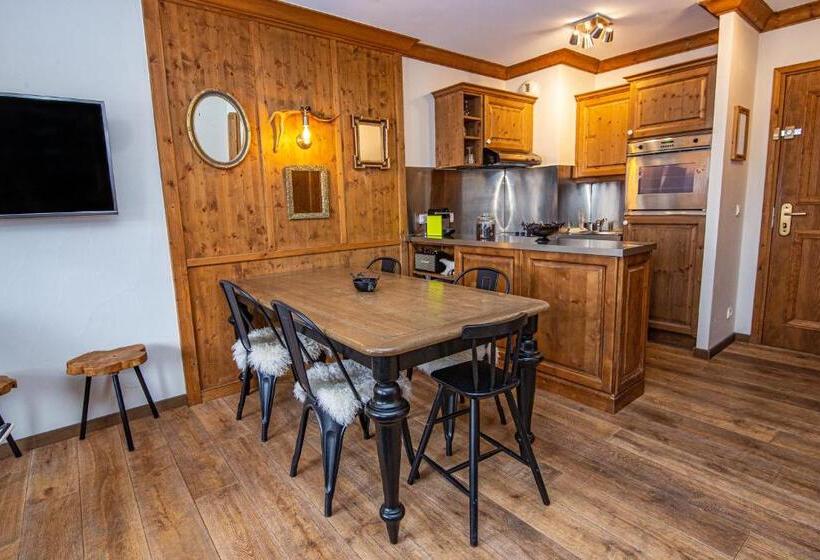 آپارتمان 1 خوابه با چشم‌انداز, Arc 1950 Appartement Skis Aux Pieds