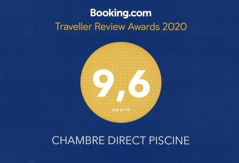 اتاق استاندارد سه تخته با چشم‌انداز استخر, Chambre Direct Piscine