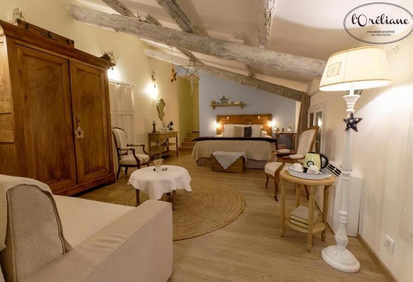 سوئیت با تخت بزرگ, Chambres D Hôtes L Oréliane En Provence Spa Bien être