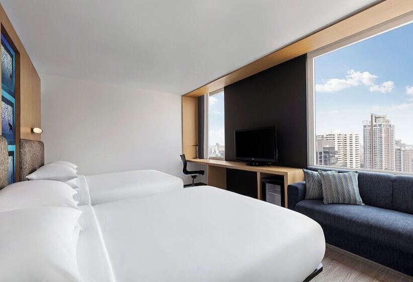 اتاق استاندارد با 2 تخت دوبل, Aloft Bangkok Sukhumvit 11