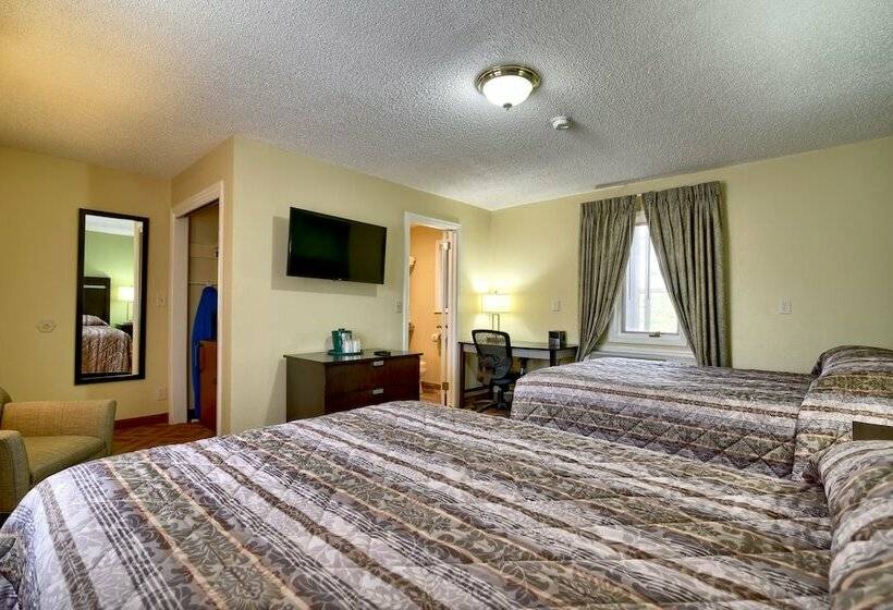 اتاق استاندارد با 2 تخت دوبل, Roosevelt Inn And Suites Saratoga Springs