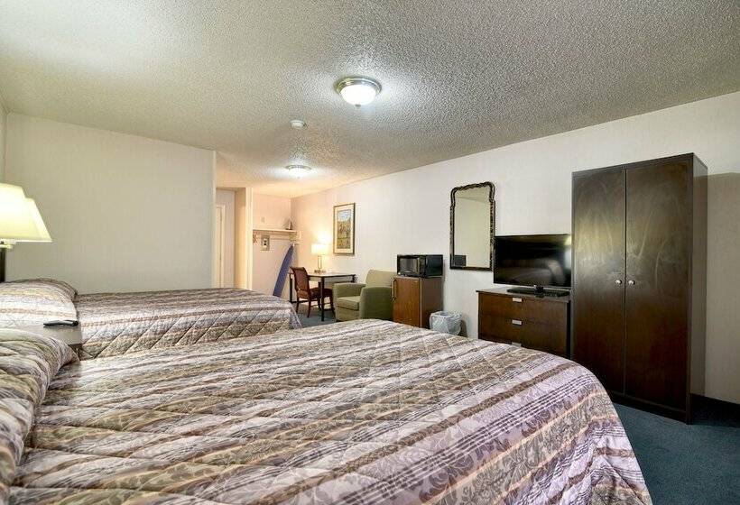 ２ダブルベッドのスタンダードルーム, Roosevelt Inn & Suites Saratoga Springs