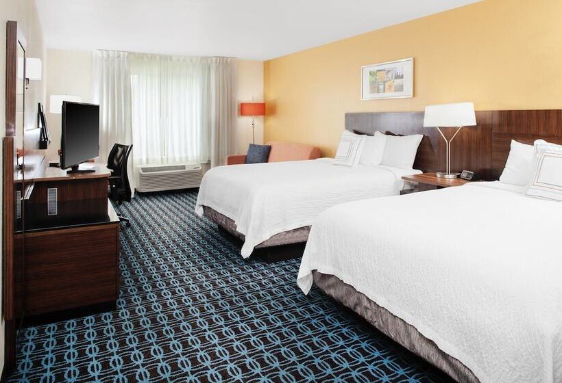 ２ダブルベッドのスタンダードルーム, Fairfield Inn & Suites By Marriott Macon