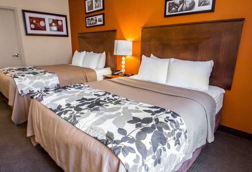 اتاق استاندارد با 2 تخت دوبل, Sleep Inn Long Island City  Manhattan View